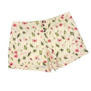 Cato Shorts Ivory Floral 90’s Y2K Spring Festival NWT sz 22W Plus Size